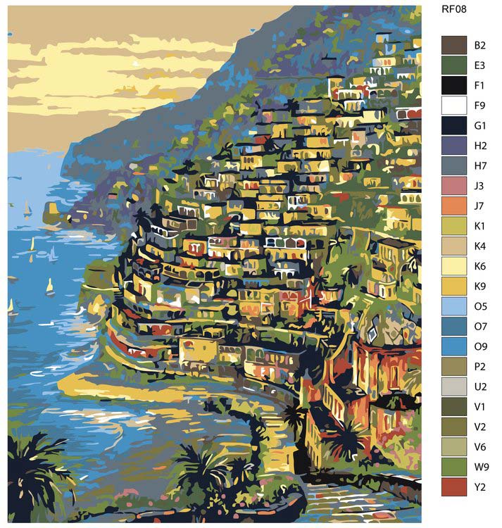 Картина по номерам «Позитано» — картинка 2