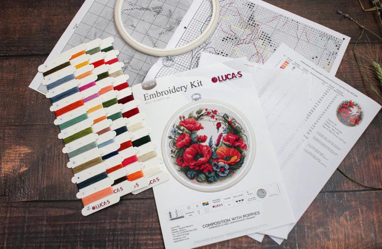 Набор для вышивания «Композиция с маками» — картинка 5