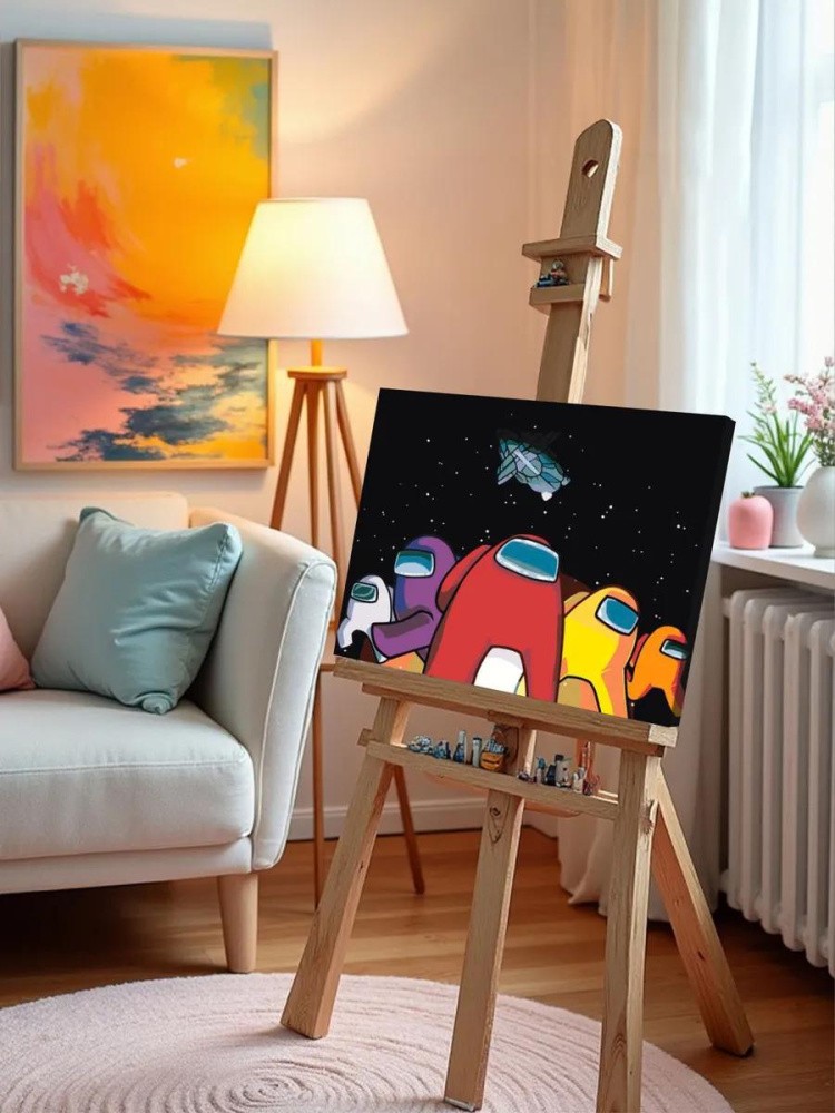 Картина по номерам «Among Us Амонг Ас: Герои в космосе 2» — картинка 9