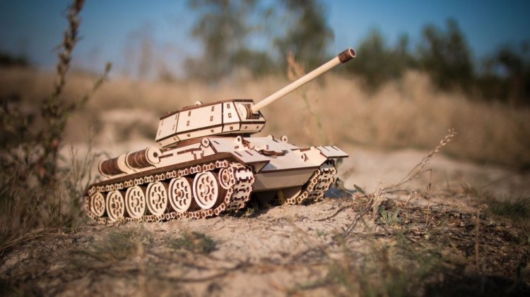Конструктор из дерева «Танк T-34», Eco Wood Art — картинка 4