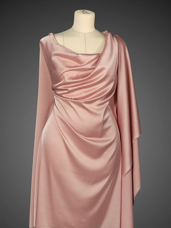 Ткань шелк Армани, 5 м, ширина 150 см, 90 г/м², цвет: 61 пудра-розовая, TBY — картинка 6