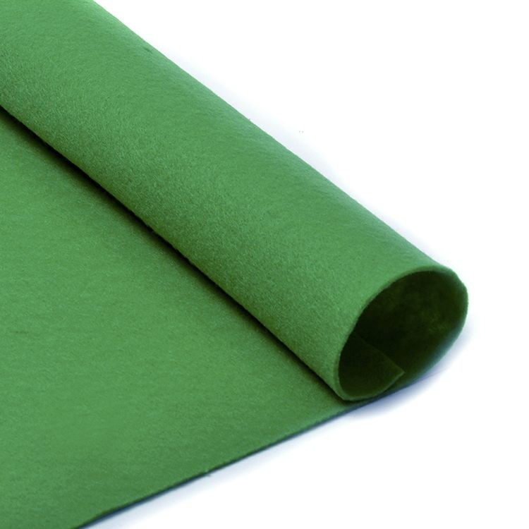 Фетр в рулоне жесткий 1 мм, 100 см, цвет: 705 зеленый, IDEAL