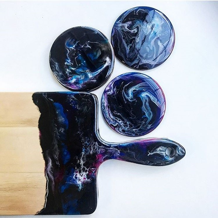 Эпоксидная смола повышенной вязкости Artline Honey Epoxy 1 кг с творческим набором — картинка 8