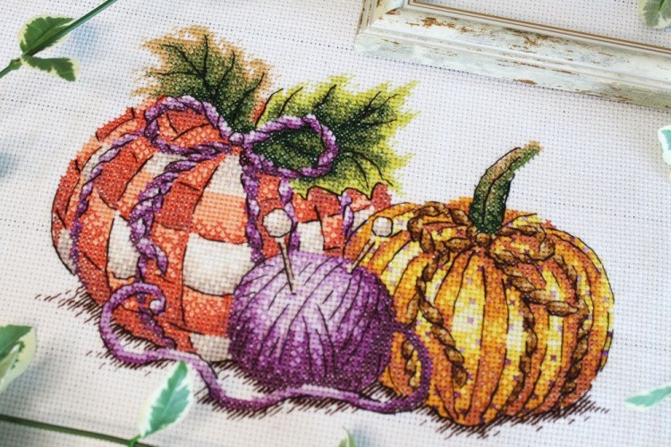 Набор для вышивания «Рукодельные тыквы» — картинка 2