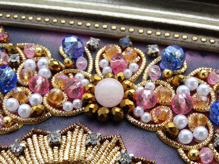 Набор для вышивания хрустальными камнями «Архангел Гавриил» (золото) — картинка 8