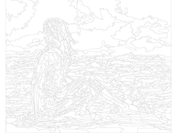 Картина по номерам «Линия прибоя» — картинка 3