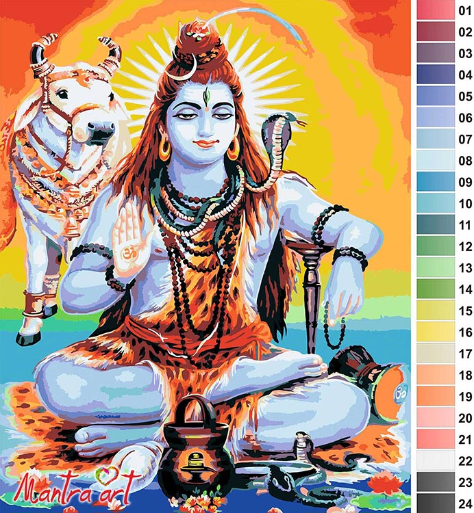 Картина по номерам «Шива шанкара» — картинка 2