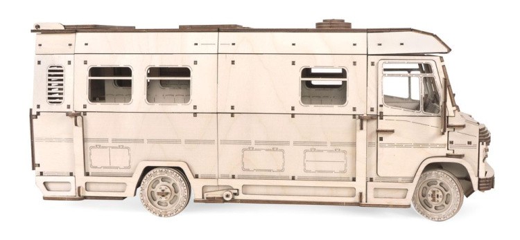 Деревянный конструктор 3D «Пикник. Домик для кукол на колесах», Lemmo — картинка 4