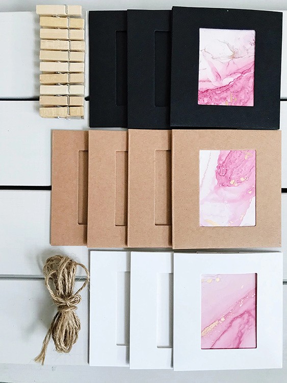 Набор бумажных рамок, 10 шт. — картинка 3