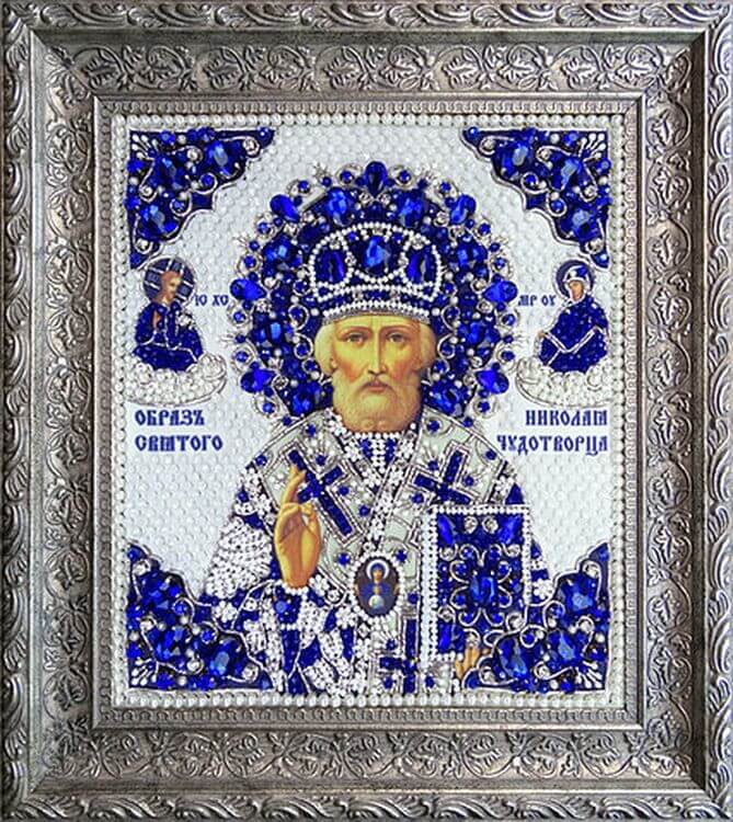 Набор вышивки хрустальными камнями «Николай» (синий) — картинка 13