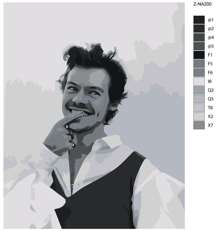 Картина по номерам «Гарри Стайлс» — картинка 2