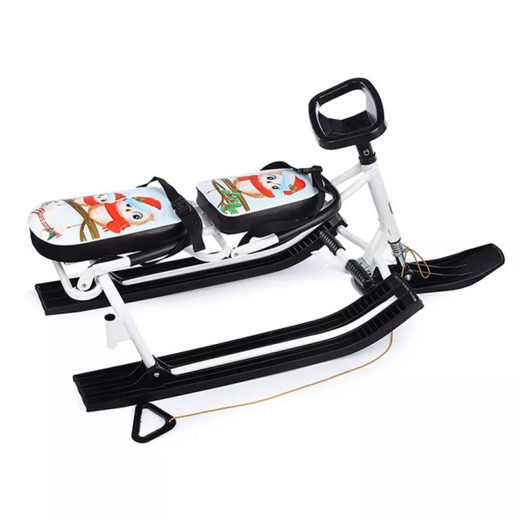 Снегокат детский 505 TWINS BABY PUSH со спинкой для двоих — картинка 8