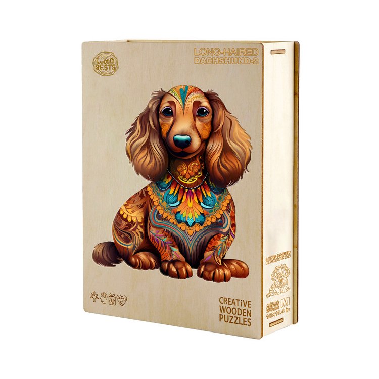 Деревянные пазлы «Милая Такса L», Woodbests — картинка 5