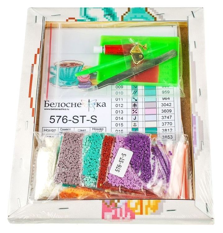 Алмазная вышивка «Кофе и макаруны» — картинка 4