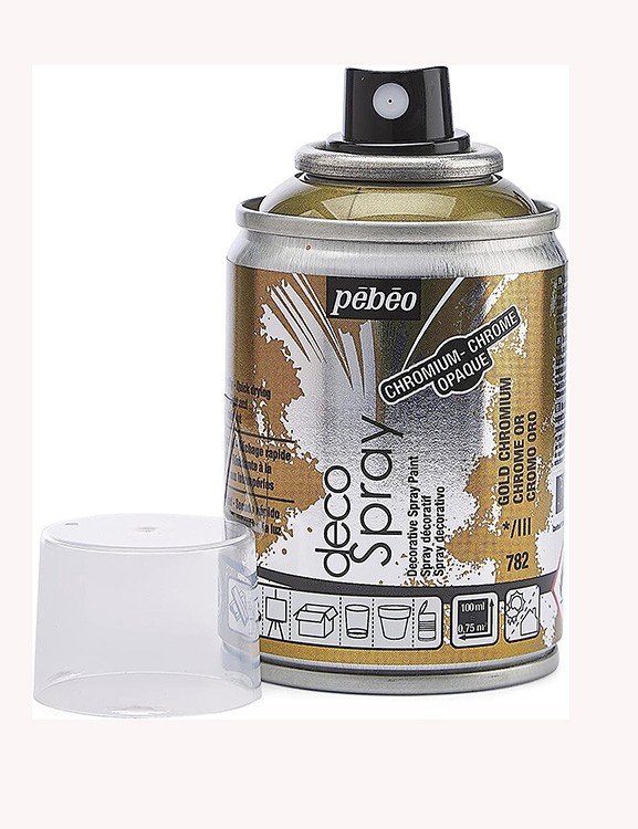 Краска decoSpray, 093782 Под золото хром — картинка 4