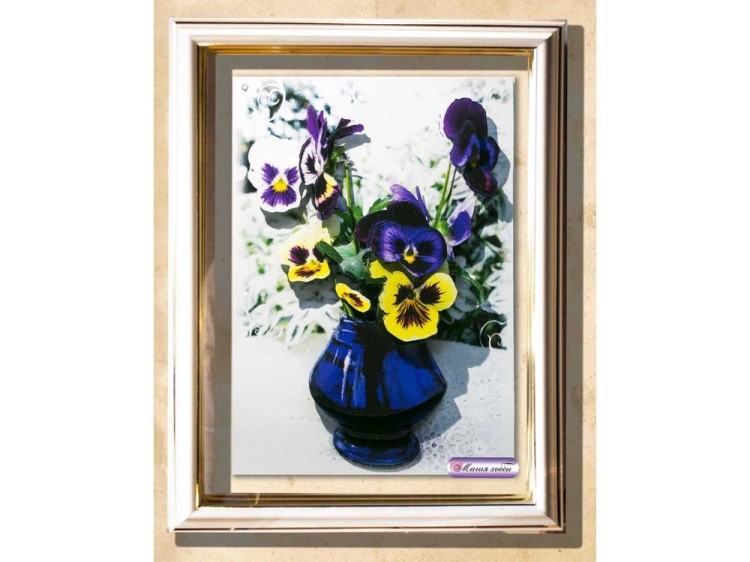 Рамка-аквариум со стеклом с прозрачным дном для папертоли — картинка 3