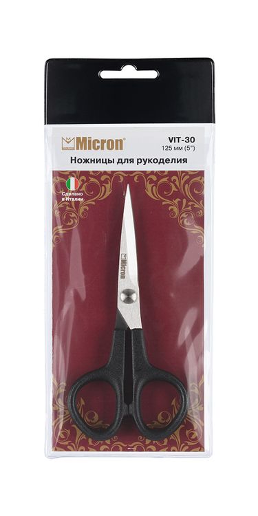 Ножницы Micron для рукоделия в чехле, 125 мм — картинка 2