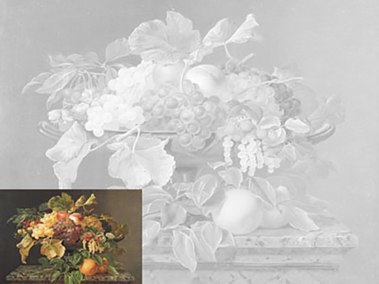 Холст «Фрукты в вазе» — картинка 2