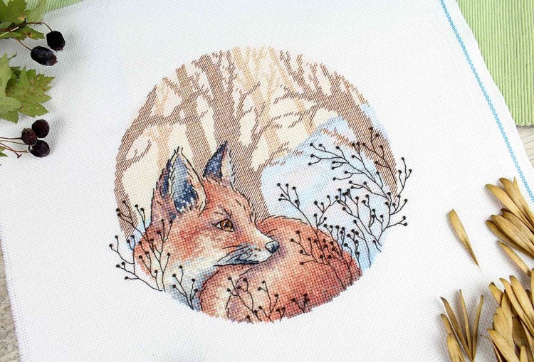 Набор для вышивания «В зимнем лесу» — картинка 4
