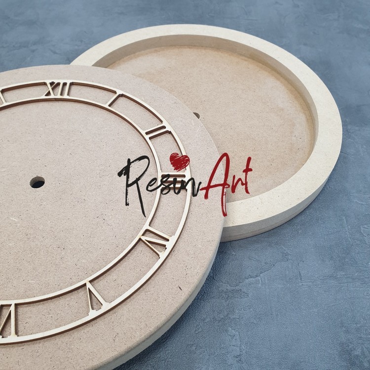 Набор для создания часов на подрамнике 1,6 см (МДФ), d 30 см — картинка 2