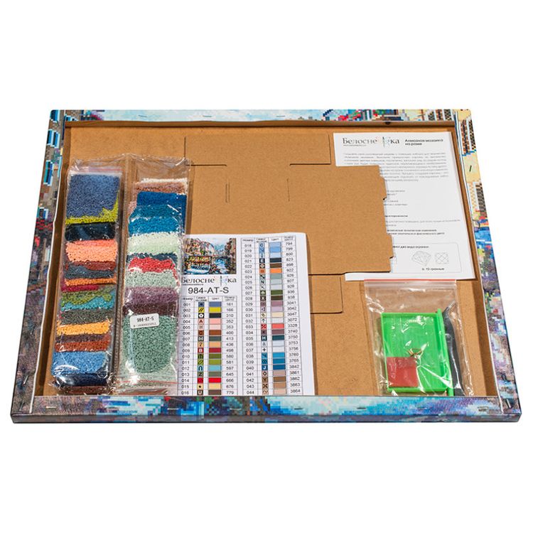 Алмазная вышивка «Франция. Плотина  на реке Тиу» — картинка 3