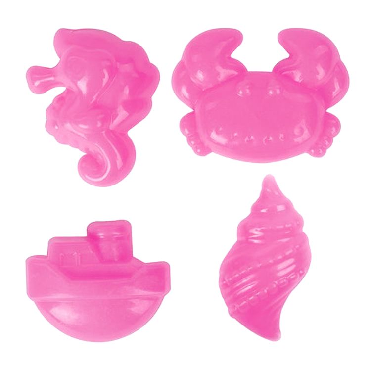 Песок для лепки кинетический Юнландия, 6 цветов, 720 г, баночки, 4 формочки — картинка 4