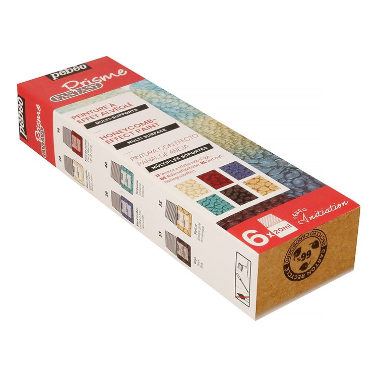 Набор красок Pebeo Fantasy Prisme «Открытие» с фактурным эффектом, 6 цв. — картинка 3