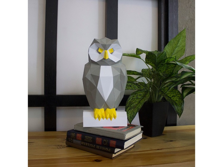 Бумажная модель для склеивания фигура «Сова» — картинка 5