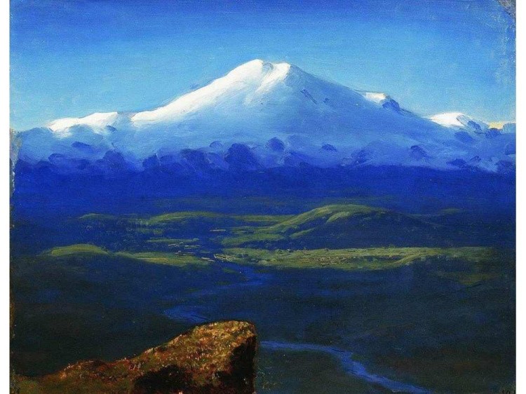 Картина по номерам «Снежные вершины» — картинка 2