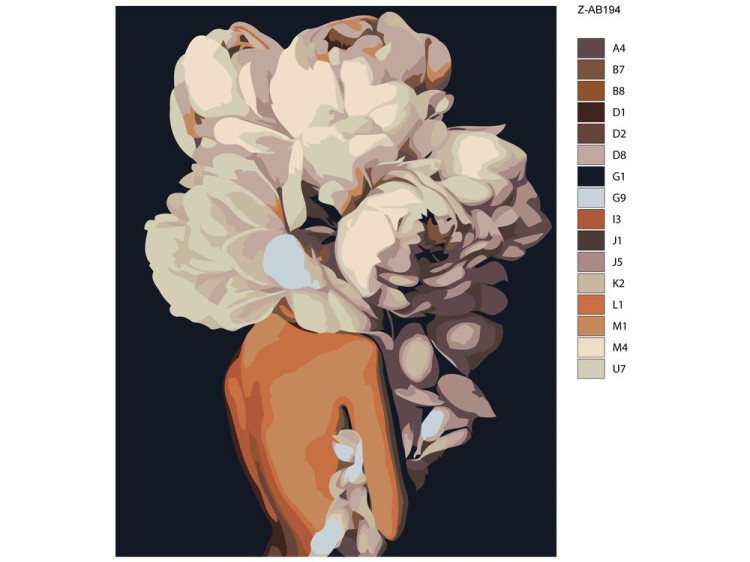 Картина по номерам «Скромный букет» — картинка 2