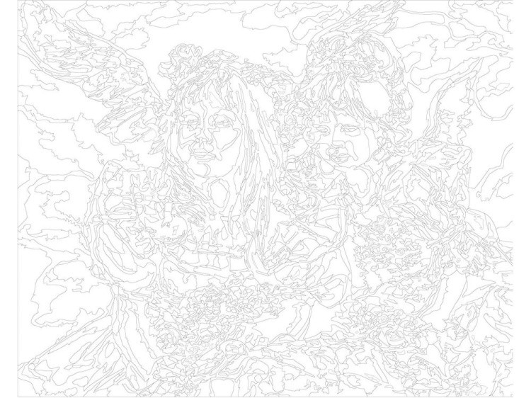 Картина по номерам «Маленькие aнгeлы» — картинка 3