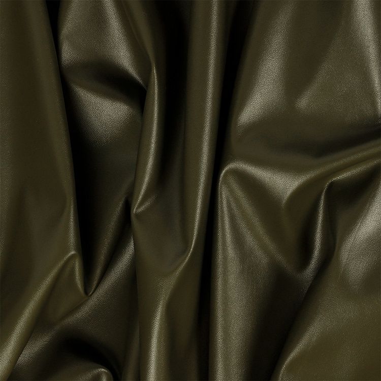 Кожа на трикотаже, 5 м x 137 см, 220 г/м², цвет: хаки, TBY — картинка 5