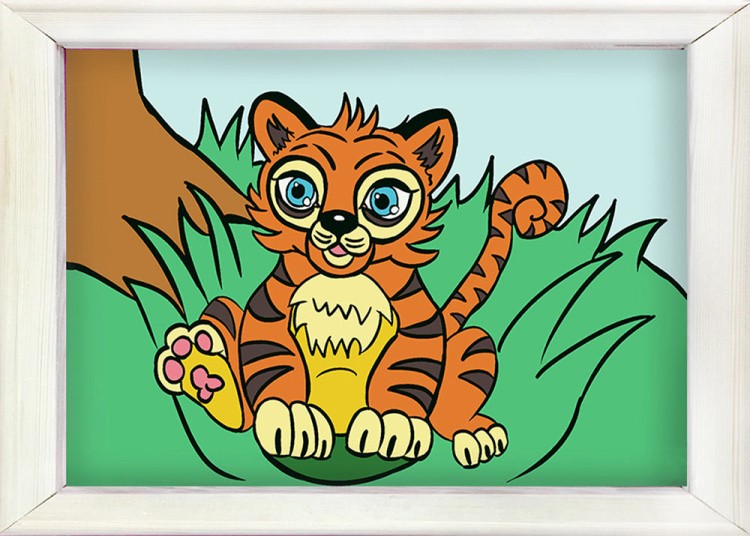 Картина по номерам «Тигр» — картинка 2
