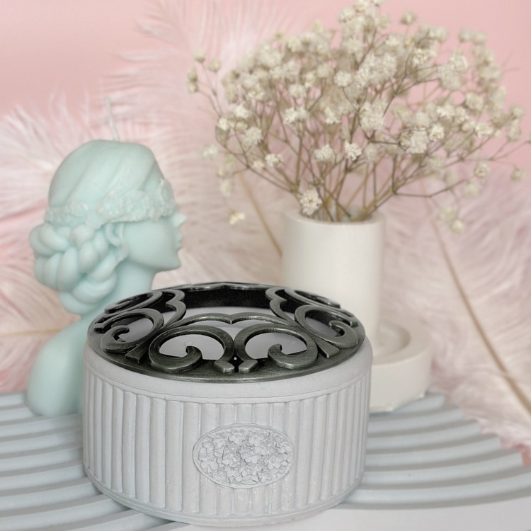 Декоративная крышка из металла №4, d 8см, Epoxy Master — картинка 2