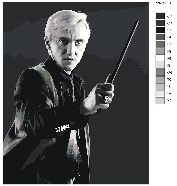 Картина по номерам «Гарри Поттер: Драко Малфой 5» — картинка 2