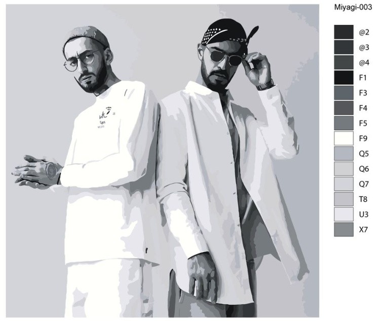 Картина по номерам «Miyagi Мияги и Эндшпиль 3» — картинка 2