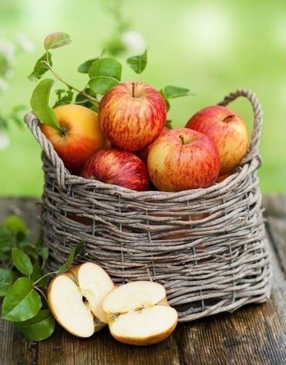 Картина по номерам «Корзина яблок» — картинка 2