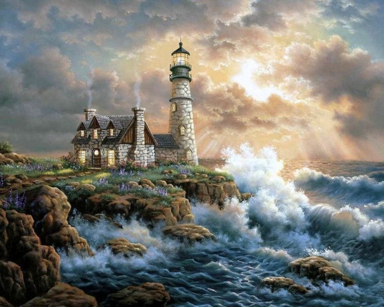 Алмазная вышивка «Шторм» — картинка 2