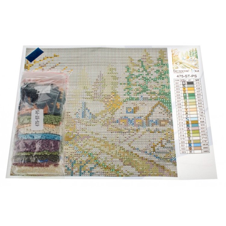 Алмазная вышивка «Зима» — картинка 3