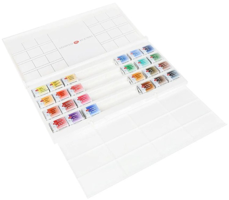 Краски акварельные художественные «Белые ночи», 24 цв., кювета 2,5 мл, Невская палитра — картинка 6