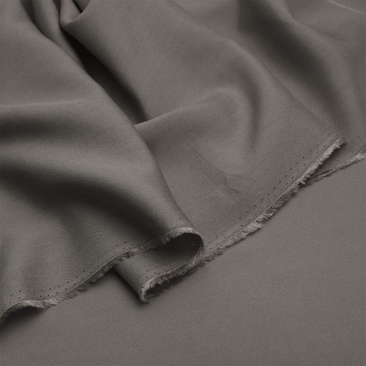 Ткань Штапель, матовая, 5 м, ширина 145 см, 110 г/м2, цвет: 27 серый, TBY — картинка 4