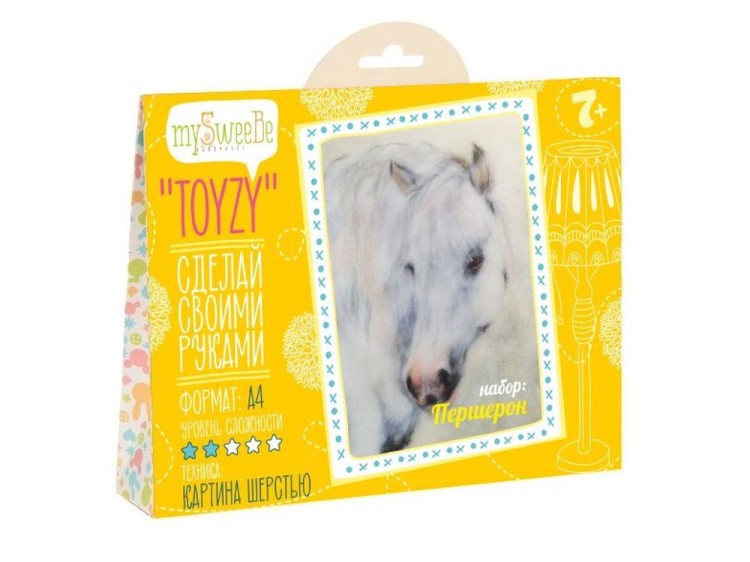 Картина шерстью «Першерон» — картинка 2