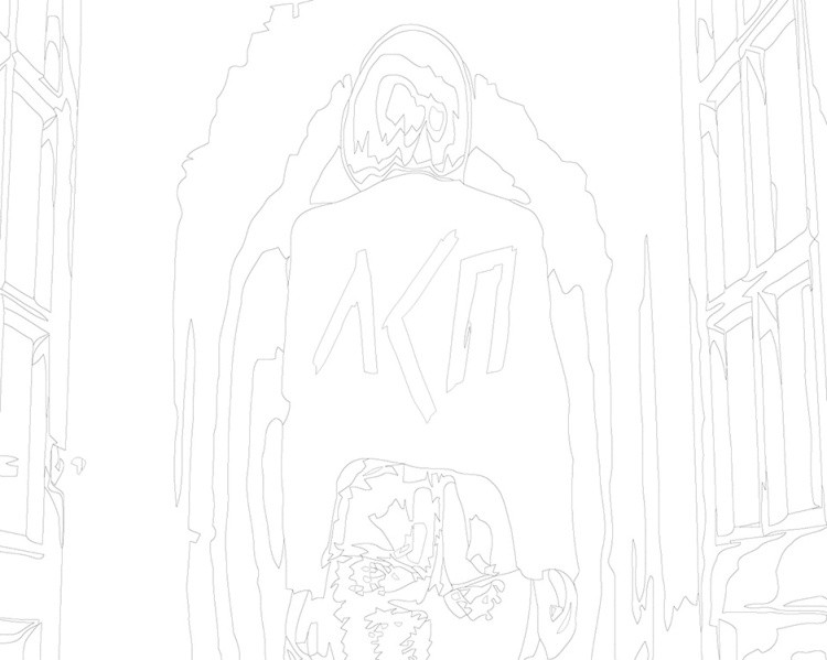 Картина по номерам «Рэпер ЛСП LSP: Девушка из клипа» — картинка 3