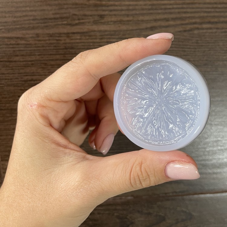 Силиконовый молд - Долька лимона, d 5 см — картинка 5