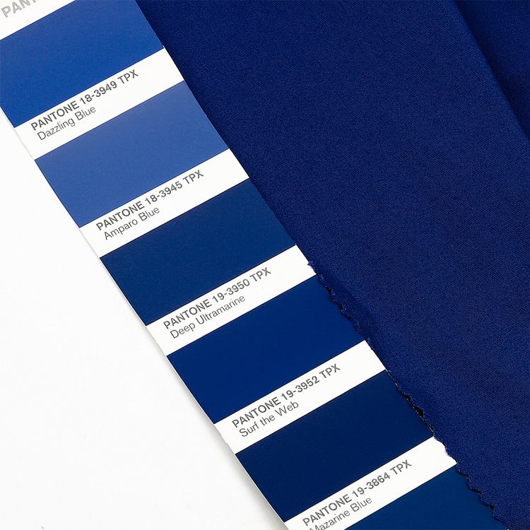 Ткань Поплин стрейч, 5 м x 150 см, 125 г/м², цвет: синий, TBY — картинка 4