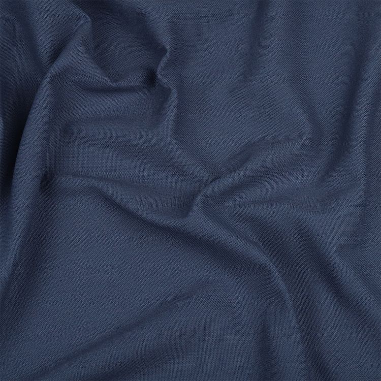 Ткань льняная, 10 м, ширина 140 см, 185 г/м², цвет: 52 джинс, TBY — картинка 2