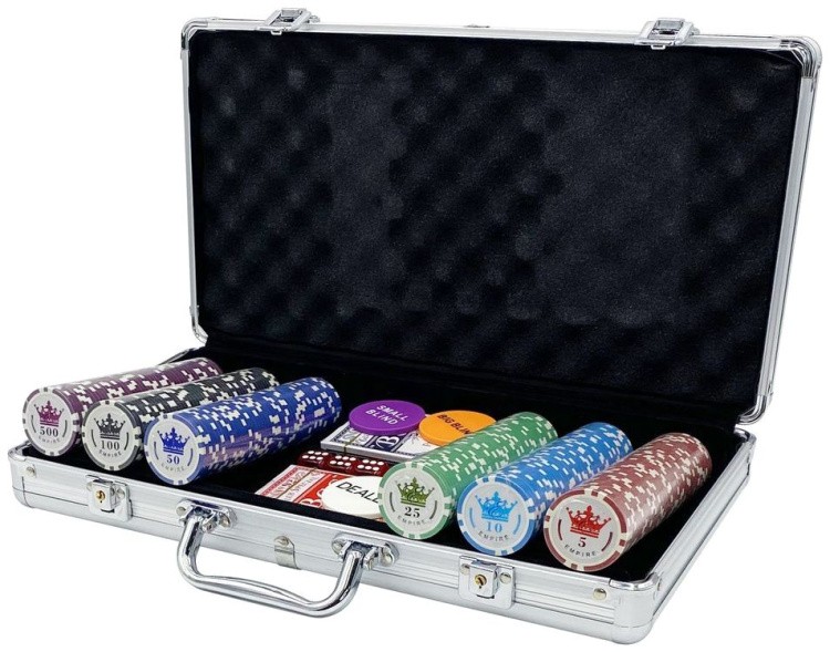 Покерный набор Empire, 300 фишек, 11,5 г с номиналом в чемодане