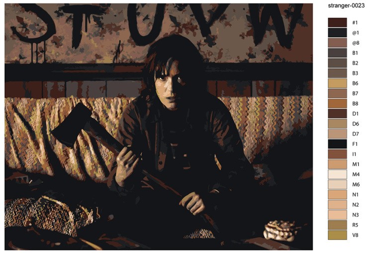 Картина по номерам «Очень странные дела ОСД: Джойс 40x50» — картинка 2