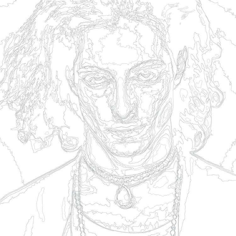 Картина по номерам «Группа Maneskin Манескин: Дамиано Давид 2» — картинка 3