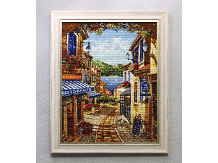 Алмазная вышивка «Курортная улочка» — картинка 3